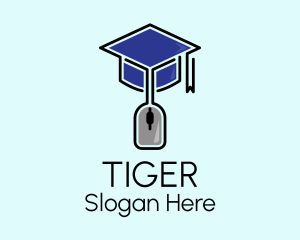 Online School Graduate Logo