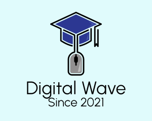 Online - Online School Graduate logo design