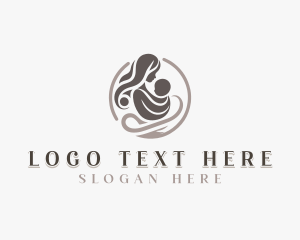 Breastfeeding - Maternity Baby Parenting logo design