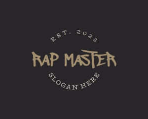 Rap - Cool Graffiti Wordmark logo design