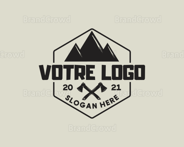 Mountain Camping Axe Logo