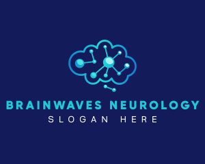 Brain Circuit Neurology logo design