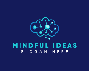 Thought - Brain Circuit Neurology logo design