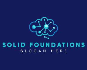 Intelligence - Brain Circuit Neurology logo design