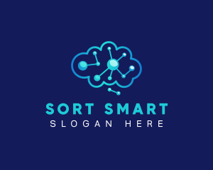 Brain Circuit Neurology logo design