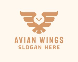 Avian - Brown Avian Owl logo design