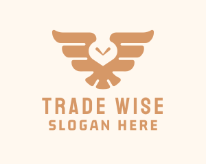 Brown Avian Owl logo design