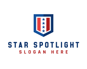 American Shield Star logo design