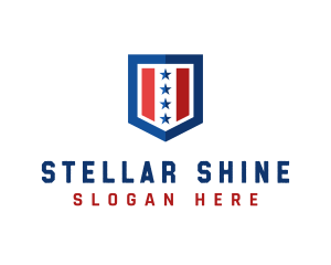 Stars - American Shield Star logo design