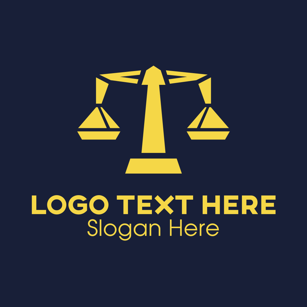 Gold Legal Lawyer Attorney Scales Justice Logo | BrandCrowd Logo Maker