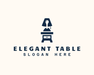 Table - Table Lamp Furniture logo design