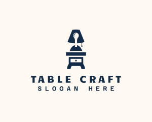 Table - Table Lamp Furniture logo design