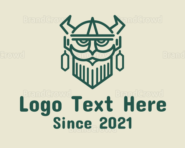 Ancient Viking Warrior Logo