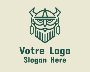 Ancient Viking Warrior  Logo