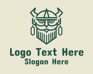 Ancient Viking Warrior  Logo