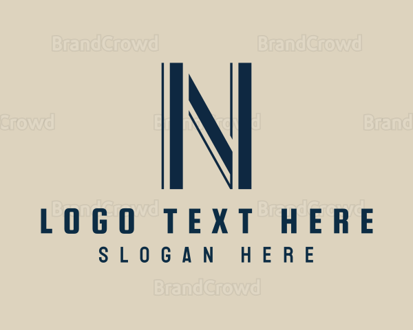 Startup Financial Business Letter N Logo