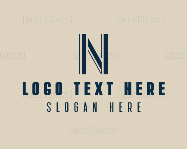 Startup Financial Business Letter N Logo