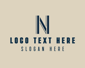 Startup Financial Business Letter N logo design