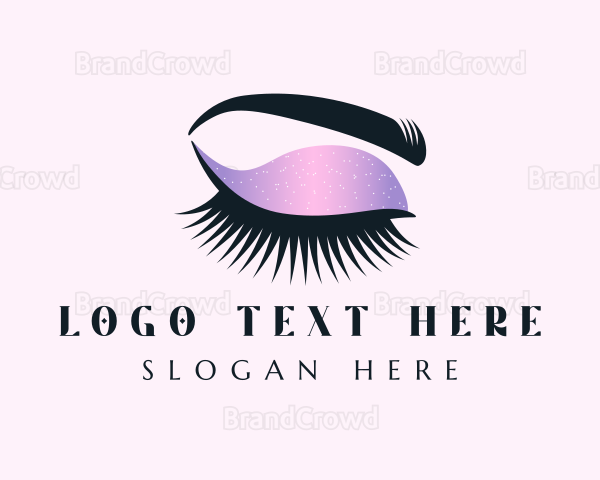 Glitter Makeup Glam Logo