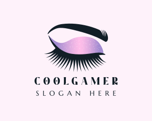Glitter Makeup Glam Logo