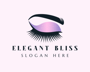 Microblading - Glitter Makeup Glam logo design