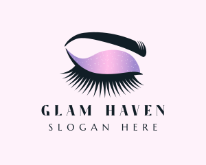 Glam - Glitter Makeup Glam logo design