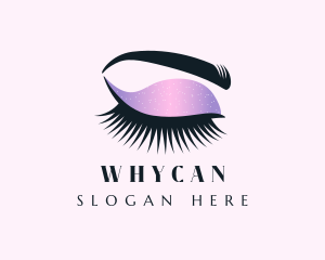 Esthetician - Glitter Makeup Glam logo design