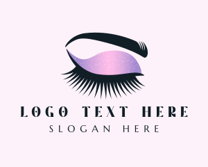 Glitter Makeup Glam Logo