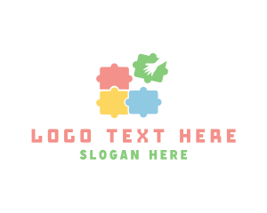 Jigsaw - Puzzle Game Learning logo design