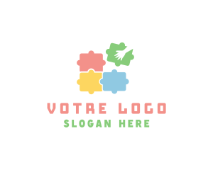 Childcare - Puzzle Game Learning logo design