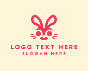 Toy - Bunny Rabbit Face logo design