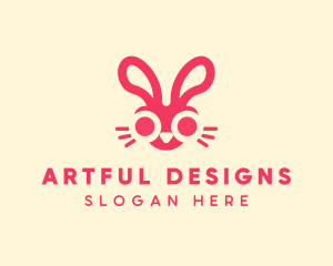 Bunny Rabbit Face logo design