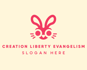 Bunny Rabbit Face logo design