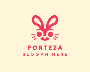 Bunny Rabbit Face logo design