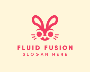 Bunny Rabbit Face logo design