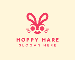 Rabbit - Bunny Rabbit Face logo design