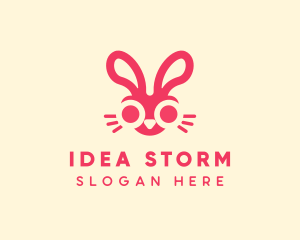 Bunny Rabbit Face logo design