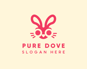 Bunny Rabbit Face logo design