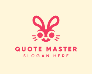 Bunny Rabbit Face logo design