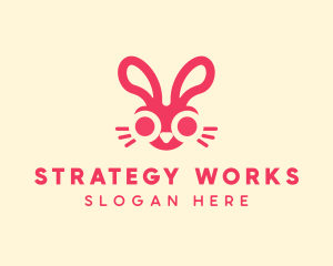 Bunny Rabbit Face logo design