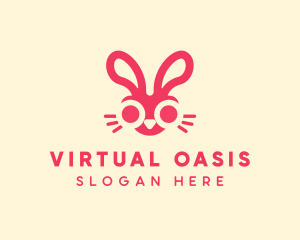 Bunny Rabbit Face logo design