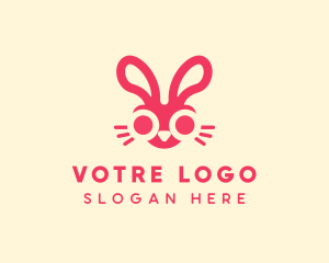 Rabbit - Bunny Rabbit Face logo design