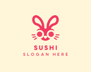 Bunny Rabbit Face logo design