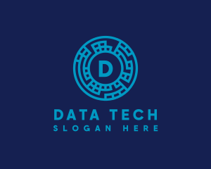 Data - Data Technology Network logo design