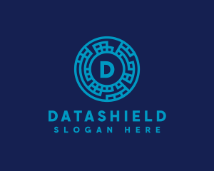 Data Technology Network logo design