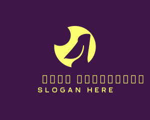 Moon Pelican Bird logo design