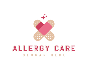 Heart Care Bandage logo design