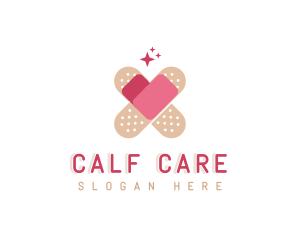 Heart Care Bandage logo design