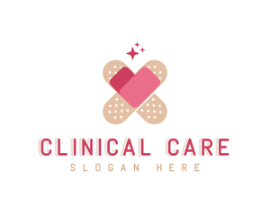 Heart Care Bandage logo design