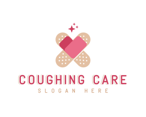 Heart Care Bandage logo design